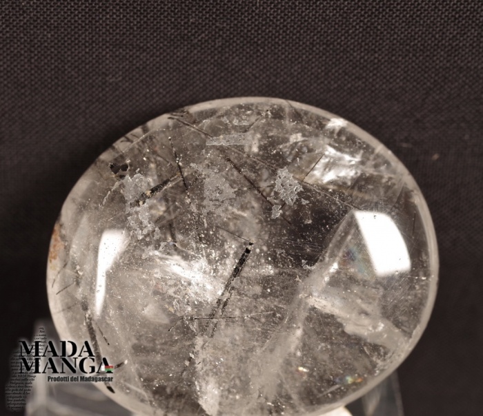 CrystalAge Bracciale Con Quarzo E Tormalina Nera – Perline Lucide Di Pietre Naturali, Gioiello Energetico, Regalo Benessere