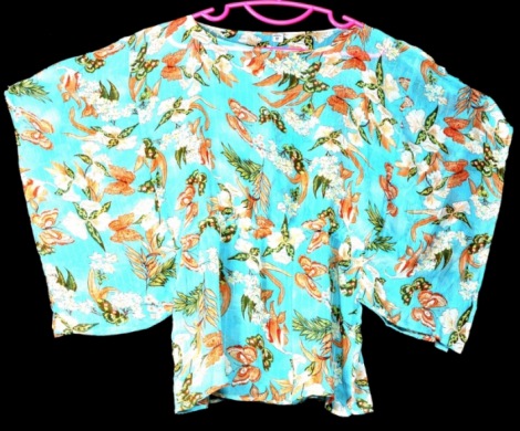 CAMICETTA AZZURRA STAMPATA