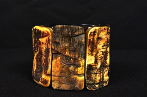 bracciale a fascia in corno